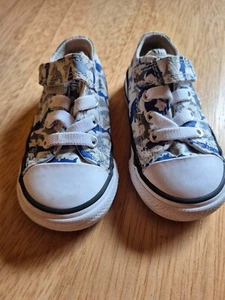 Converse Chuck Taylor Toddler All Star Shark Bite 1V Sneakers Toddler Size 5 - Picture 1 of 3