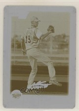 2010 Bowman Chrome Prospects Printing Plate Yellow 1/1 Andrei Lobanov r7d
