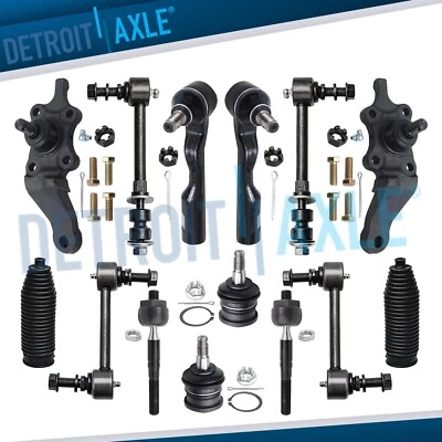 Barras oscilantes traseiras dianteiras 14 peças juntas esféricas para 2001 2002 Toyota Sequoia 4.7L - Imagem 1 de 4