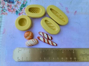 Bread mold polymer clay miniature food mold dollhouse French baguette mold - Picture 1 of 9