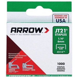Arrow 6Mm JT21 Staples - 1000 Pack - Picture 1 of 12