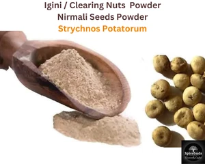 Inginee / Clearing Nut / Strychnos Potatorum/ Nirmali POWDER-Organic Tea 100g FS - Picture 1 of 6