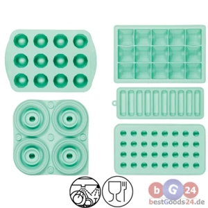 Eiswürfelform Set Silikon Eiswürfelform Behälter Eisformen Set div. Formen NEU - Bild 1 von 6