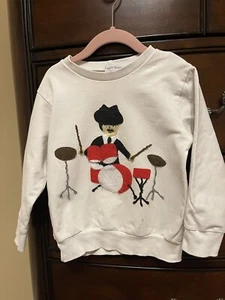 boys D&G Inspired Drummer Boy Appliqué sweatshirt 6T(matching Pants Inc!) - Picture 1 of 7