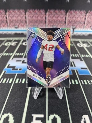 2022 Panini Phoenix Pink Jalen Pitre Purple /125 Houston Texans (071) - Image 1 of 2
