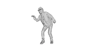 Printle R Homme 277 -- Rapper posiert Urban Dancing Figur für Dioramen Zugsets - Bild 1 von 11