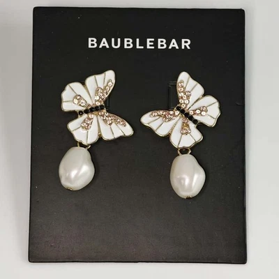 Baublebar Butterfly Statement Drop Earrings Chic Women Party Vacation Jewelry - Image 1 of 4