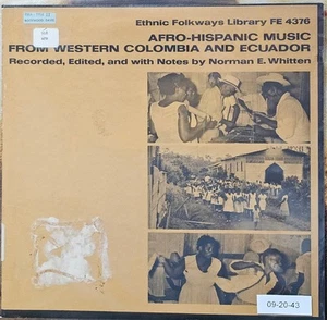 Ethnic Folkways Library Afro-Hispanic Music From Western Colombia And Ecuador - Picture 1 of 2