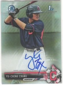2017 Bowman Yu-Cheng Chang #CPA-YCC Chrome Prospect Autographs Refractors #/499 - Picture 1 of 2
