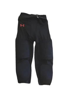 Under Armour UA integrierte gepolsterte Fußballhose Jugend XL rot schwarz neu ohne Etikett RN96510 - Bild 1 von 5