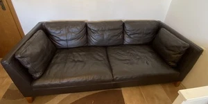 Ikea Stockholm Ledersofa Dunkelbraun - Bild 1 von 3