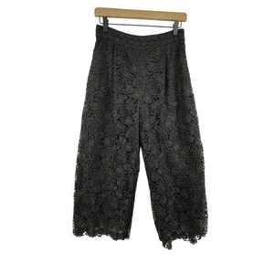 Diane von Furstenberg Hose Gr. 4 Holly Full Lace Culotte Taschen schwarz cropped - Bild 1 von 4