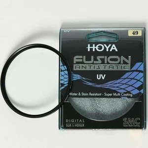 Hoya FUSION ANTISTATIC 49mm UV (O) Slim Filter- 18-layer (SHMC) Multi-Coating - Picture 1 of 10