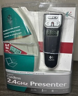 *OPEN BOX* Logitech 2.4 GHz Cordless Presenter With LCD Timer - Damaged Package - Image 1 of 4