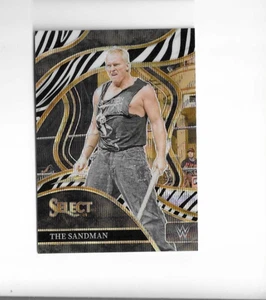 Panini Select WWE #261 2024 The Sandman Zebra Prizms RINGSIDE - Imagen 1 de 2