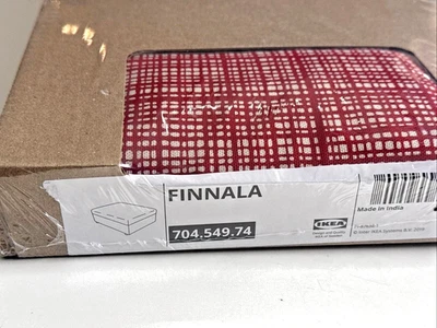 IKEA FINNALA Ottoman Cover For Footstool with Storage Red Dalstorp 704.549.74 - Image 1 of 4