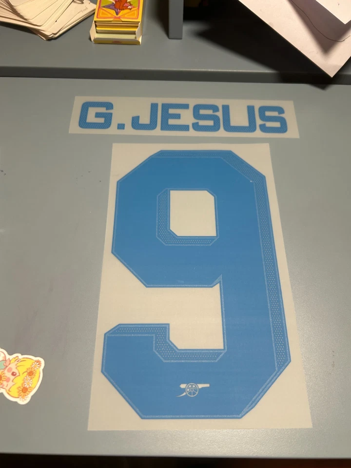 22/23 ARS Champions League Official Away NO.9 G. JESUS Print Set - Image 1 of 1