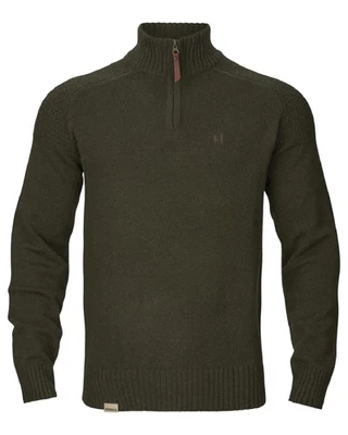 Harkila Vincent Merino Half-Zip Pullover - Rosin Green - Image 1 of 4