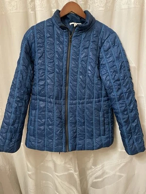 Cabi Women’s Blue Poseidon Quilted Cinch Waist Puffer Jacket Style 914 Size M - Image 1 of 4