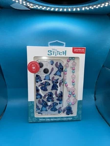 Disney Stitch iPhone 13/14/15 Phone Case & Beaded Phone Strap Skinnydip NEW! - Zdjęcie 1 z 8