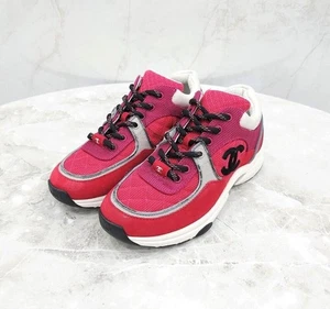 CHANEL CC Logo Tennis Sneaker G38299 123100231 - Picture 1 of 5