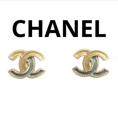 DDP CHANEL Authentische Ohrringe Gold Clip-On Coco Logo Kostenloser Versand... - Bild 1 von 4