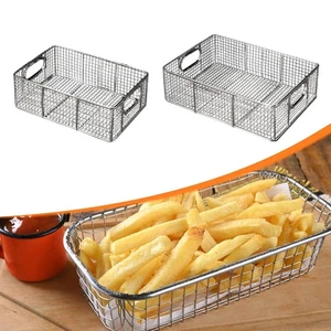 Deep Fry Basket Food Serving Tray Fryer Basket for Tabletop Kitchen Counter - Picture 1 of 11
