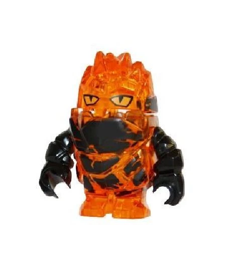  LEGO Power Miners Minifigure Rock Monster FIRAX Trans Orange  new  - Image 1 of 1