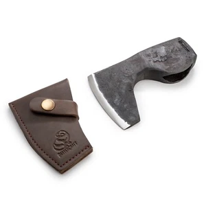 Hand-Forged Axe Head with Leather Sheath BeaverCraft AX6_Head - Picture 1 of 2