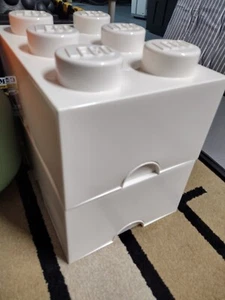 2 LEGO SPACE CAJA DE ALMACENAMIENTO TARGET EXCLUSIVO contenedor BLANCO NUEVO - Imagen 1 de 1