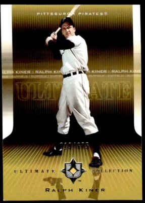 2004 Upper Deck Ultimate Collection Ralph Kiner /675 Pittsburgh Pirates #29 - Image 1 of 2
