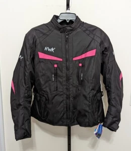 HWK Chaqueta de Motocicleta para Mujer Acrobacia Aventura CE Armadura Negra/Rosa XXL - Imagen 1 de 12