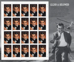 U.S. COMM SHEET OF 20 SCOTT#3692 2002 37ct CARY GRANT MNH P#S111111 - Picture 1 of 1