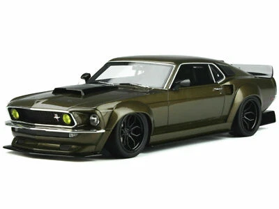 Ford Mustang 1969 diseño previo 1/18 color marrón caramelo GT Spirit GT340 nuevo Foto 1 de 4