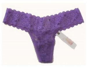 Beautiful JESSICA SIMPSON Purple Stretch Lace Panties Thongs Wm's NWT $12 *