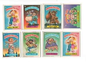 Lote de 8 pegatinas Garbage Pail Kids 1986 originales segunda 2ª serie 3 (H) - Imagen 1 de 2