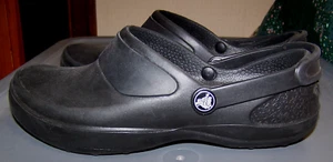 Crocs Womens Slip Resistant Shoes Mercy Work Clogs Black Closed Toe Size 7 - Picture 1 of 6