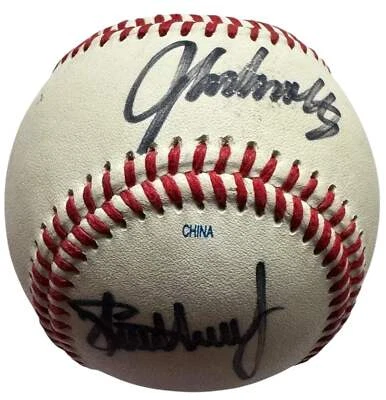 John Smoltz Steve Avery & Phil Nierko Autographed Official League Baseball (JSA) - Image 1 of 3
