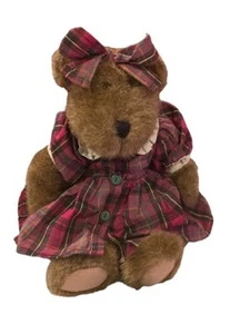 Plüsch Vintage Boyds Bär Ethel B Bruin 12 Zoll JB Bean Collection kariert Anzughose Schleife - Bild 1 von 12