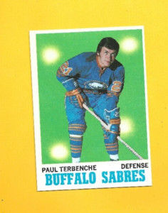 1970-71 Topps #123 Paul Terbenche SABERS VERY NICE!