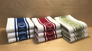 100% Cotton Tea Towels Kitchen Restaurant Glass Cloths Kitchen Towel - Picture 1 of 14