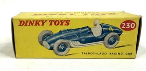 Dinky Toys 230 Talbot Lago Racing Car Original Box Only. - Picture 1 of 5