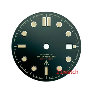 Quadrante orologio 31 mm nero per MIYOTA8215 ETA2824 PT5000 007 NO TIME TO DIE NTTD - Foto 1 di 3