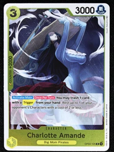One Piece CCG - Kingdoms of Intrigue - Charlotte Amande OP04-105- Rare - Foil NM - Picture 1 of 2