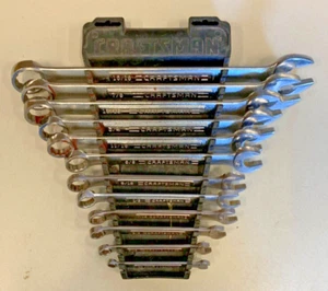 Craftsman Made In USA 12pc Combination Wrench Set 1/4-15/16 - Picture 1 of 2