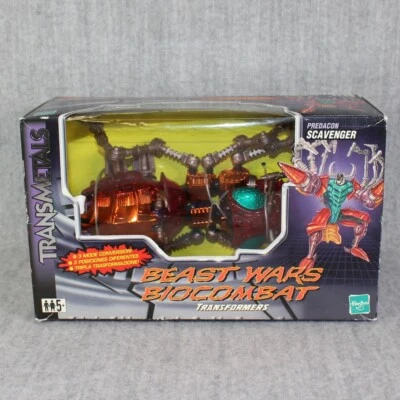 TRANSFORMERS Predacon Scavenger Beast Wars Biocombat Transmetals Hasbro 1999 New - Bild 1 von 4
