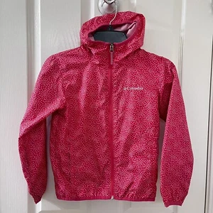 Columbia Kids Pixel Grabber II Wind Rain Jacket Omni-Wick Girls Size Small 8 - Picture 1 of 23