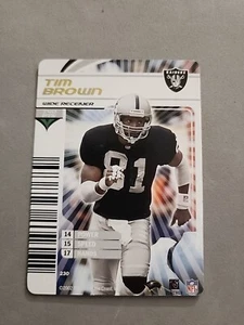 WOTC NFL SHOWDOWN 2003 TIM BROWN FOIL BASE SET TARJETA #230 - Imagen 1 de 2