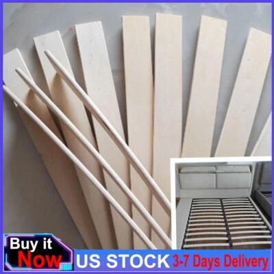 10x Replacement Wood Strip Sofa Bed Slats Bent Repair Furniture Accessories DIY - Image 1 of 4