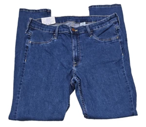 H&M Damen Denim Jeans dünn knöchelig Größe 33 hoch oben mittel gewaschen - Bild 1 von 3